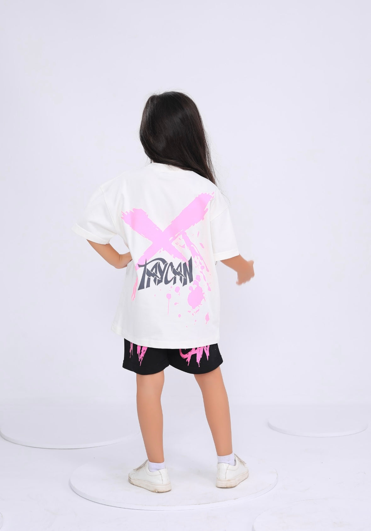 White X pink Tee