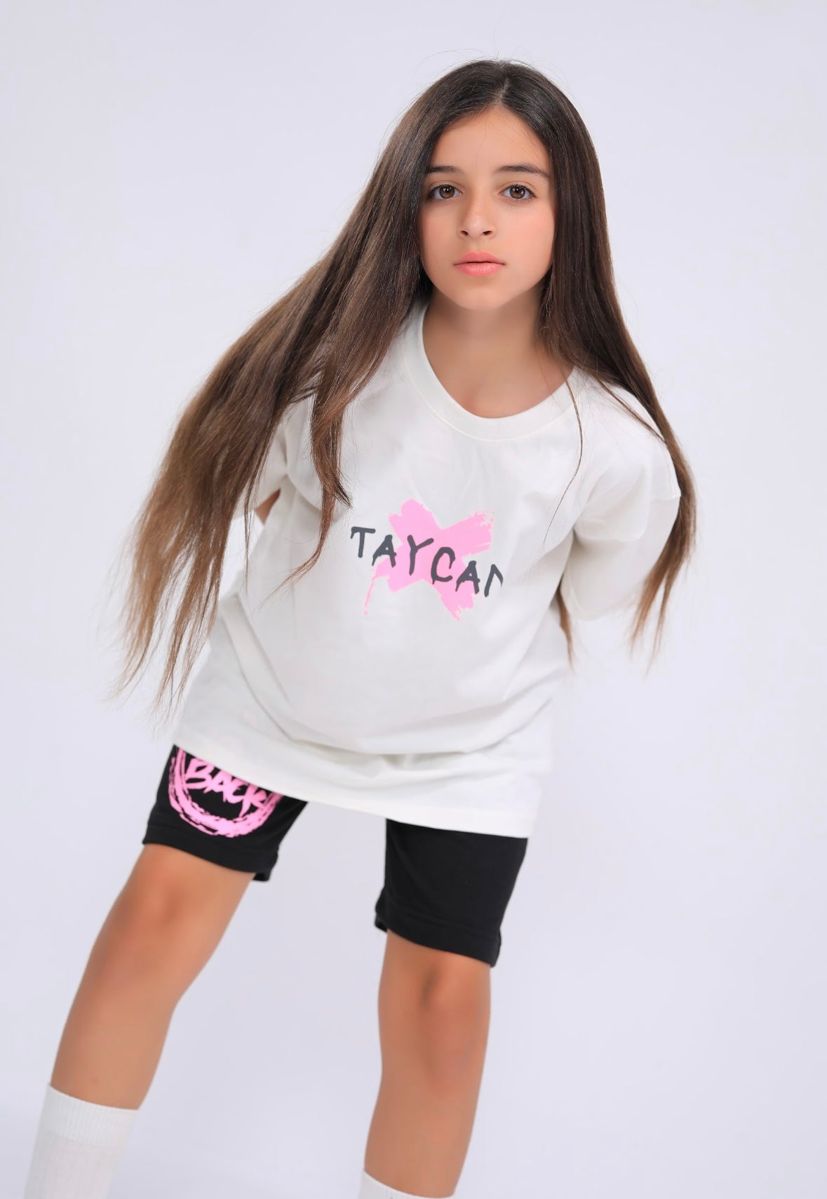 White X pink Tee