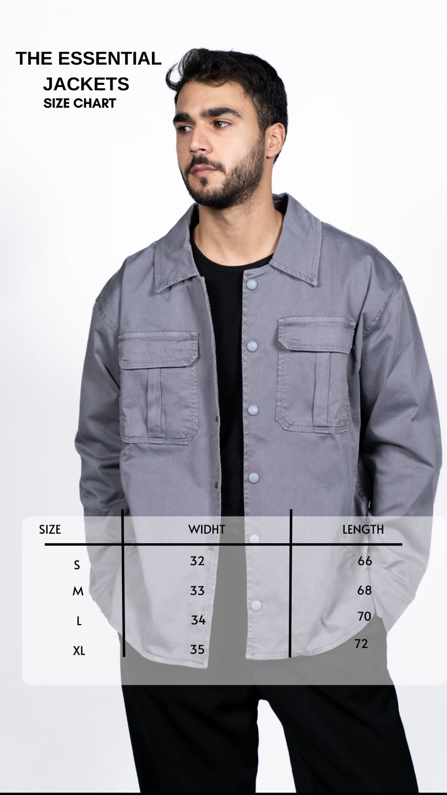 The Essential Jacket Grey