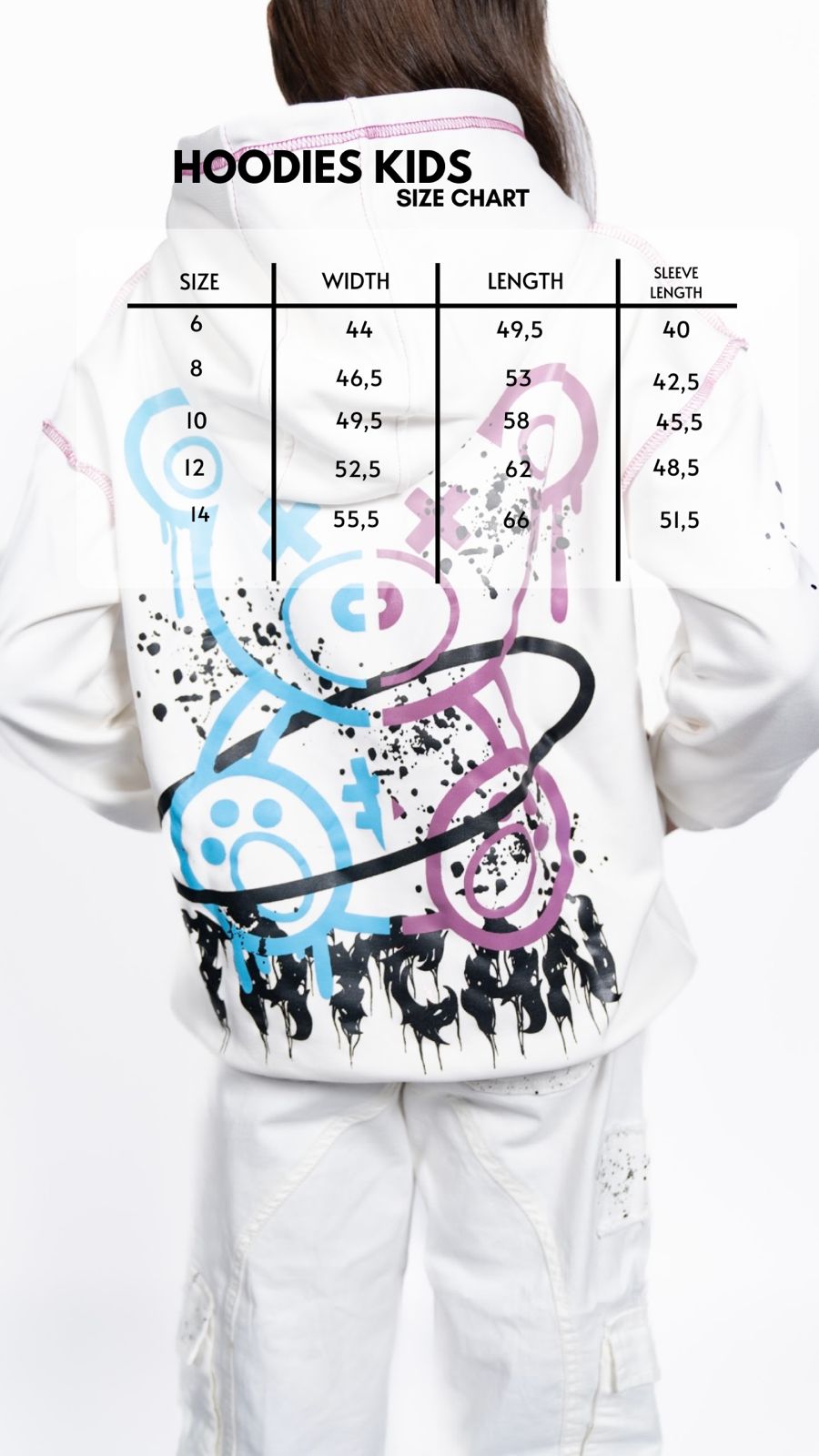 BAD BEAR WHITE HOODIE