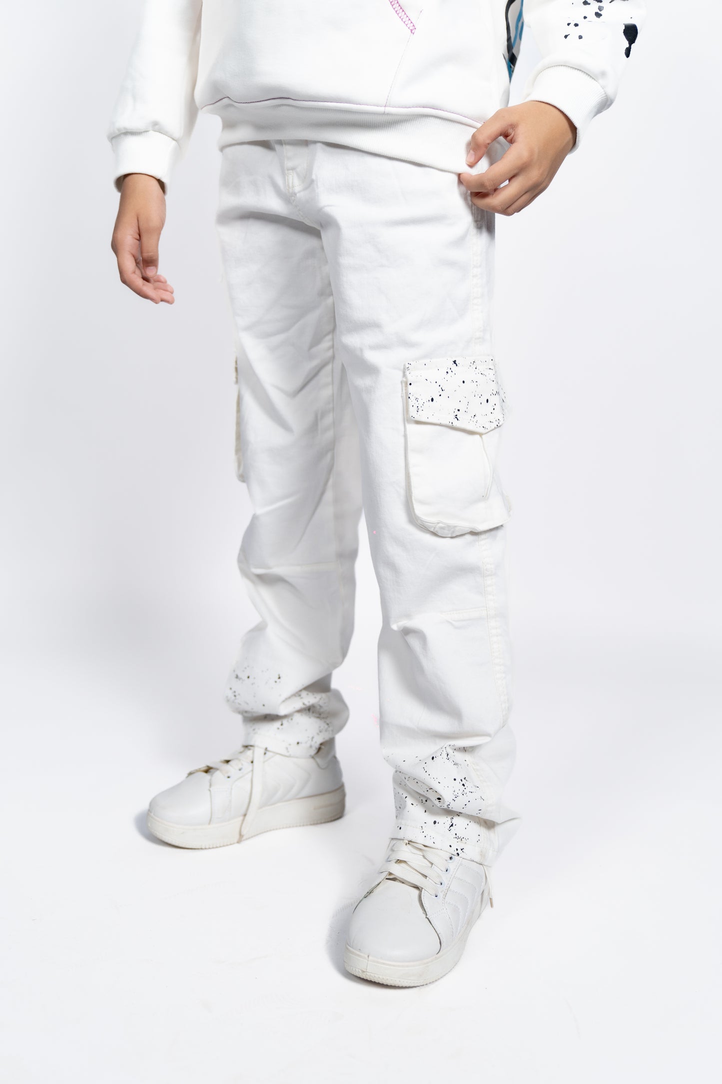White cargo kids