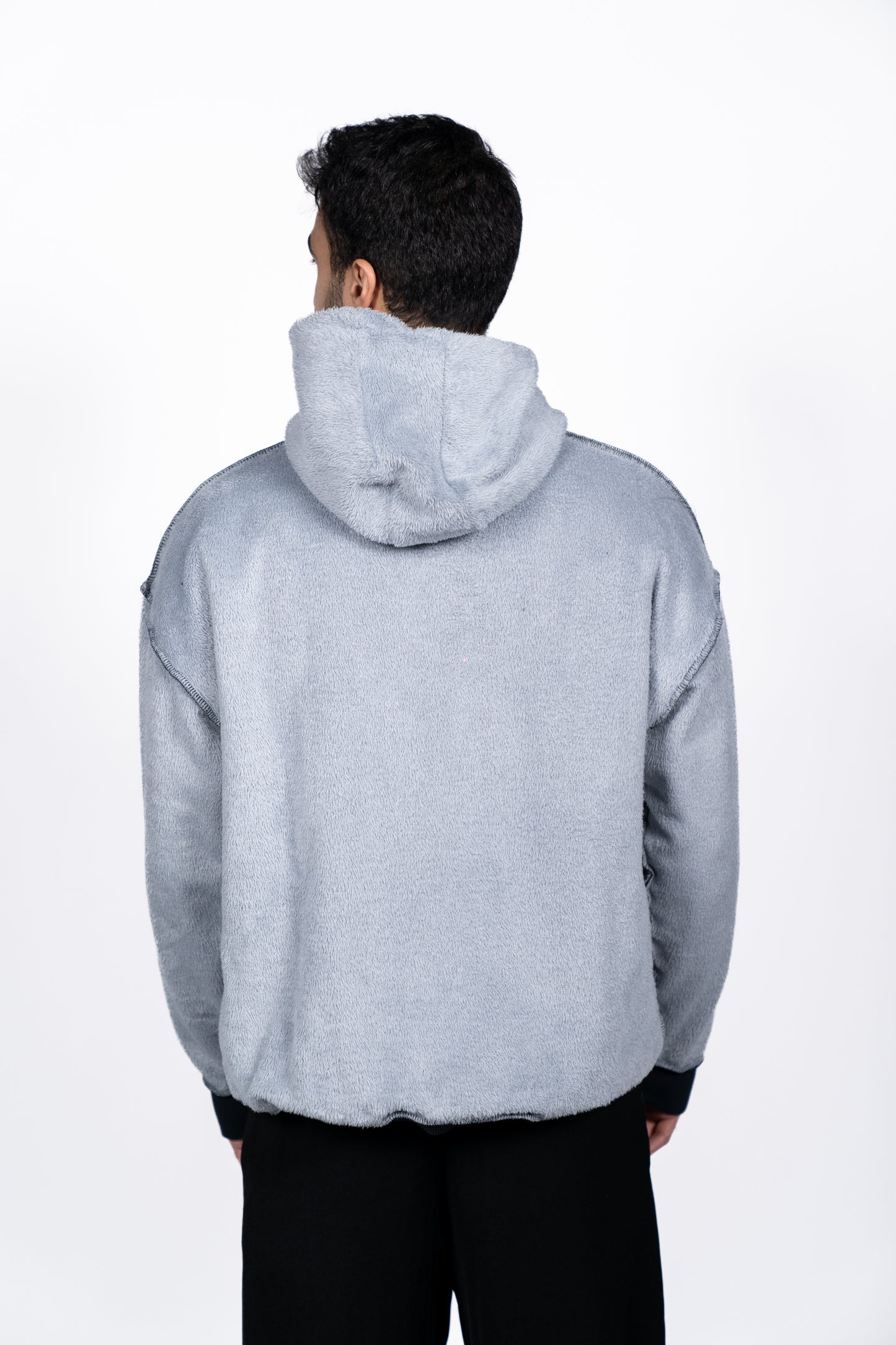 Double Face Hoodie Washed Gray