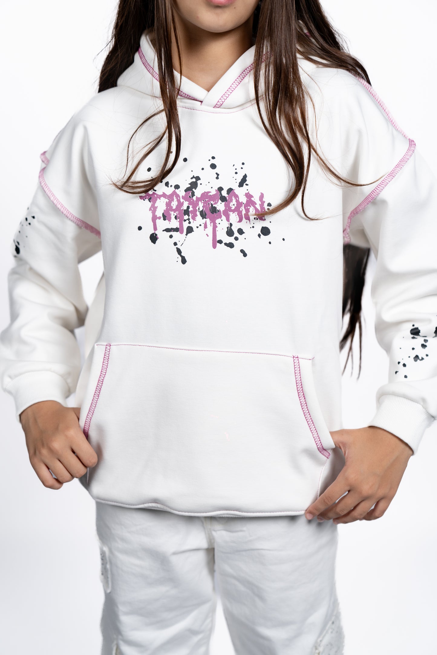 BAD BEAR WHITE HOODIE
