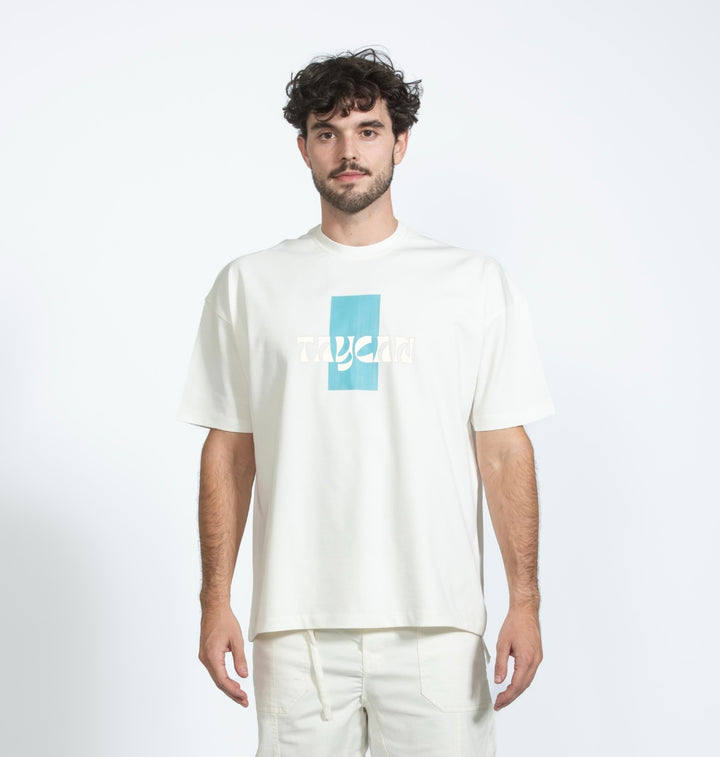 Taycan Talking White Tee