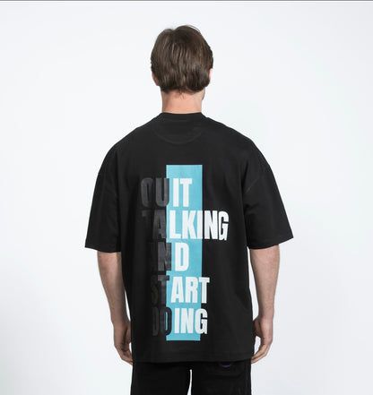 Taycan Talking Black Tee