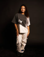 ASYMMETRICAL TEE | GREY