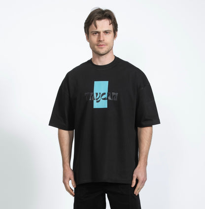 Taycan Talking Black Tee