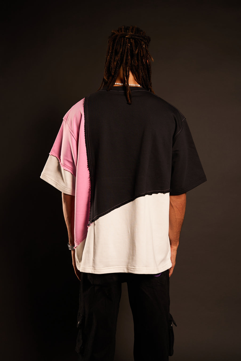 ASYMMETRICAL TEE | PINK