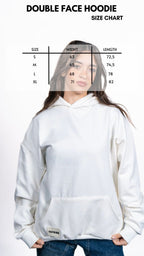 DOUBLE FACE HOODIE | WHITE