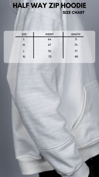 HALFWAY ZIP HOODIE | WHITE