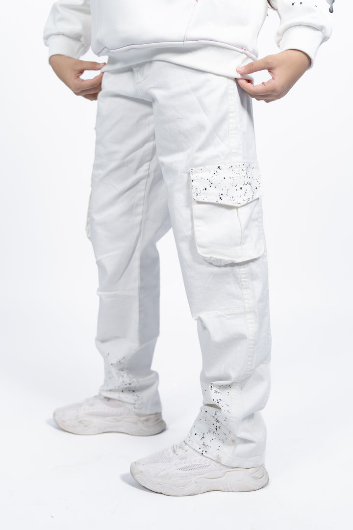 White cargo kids
