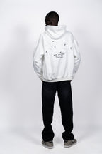 HALFWAY ZIP HOODIE | WHITE