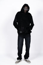 DOUBLE FACE HOODIE | BLACK