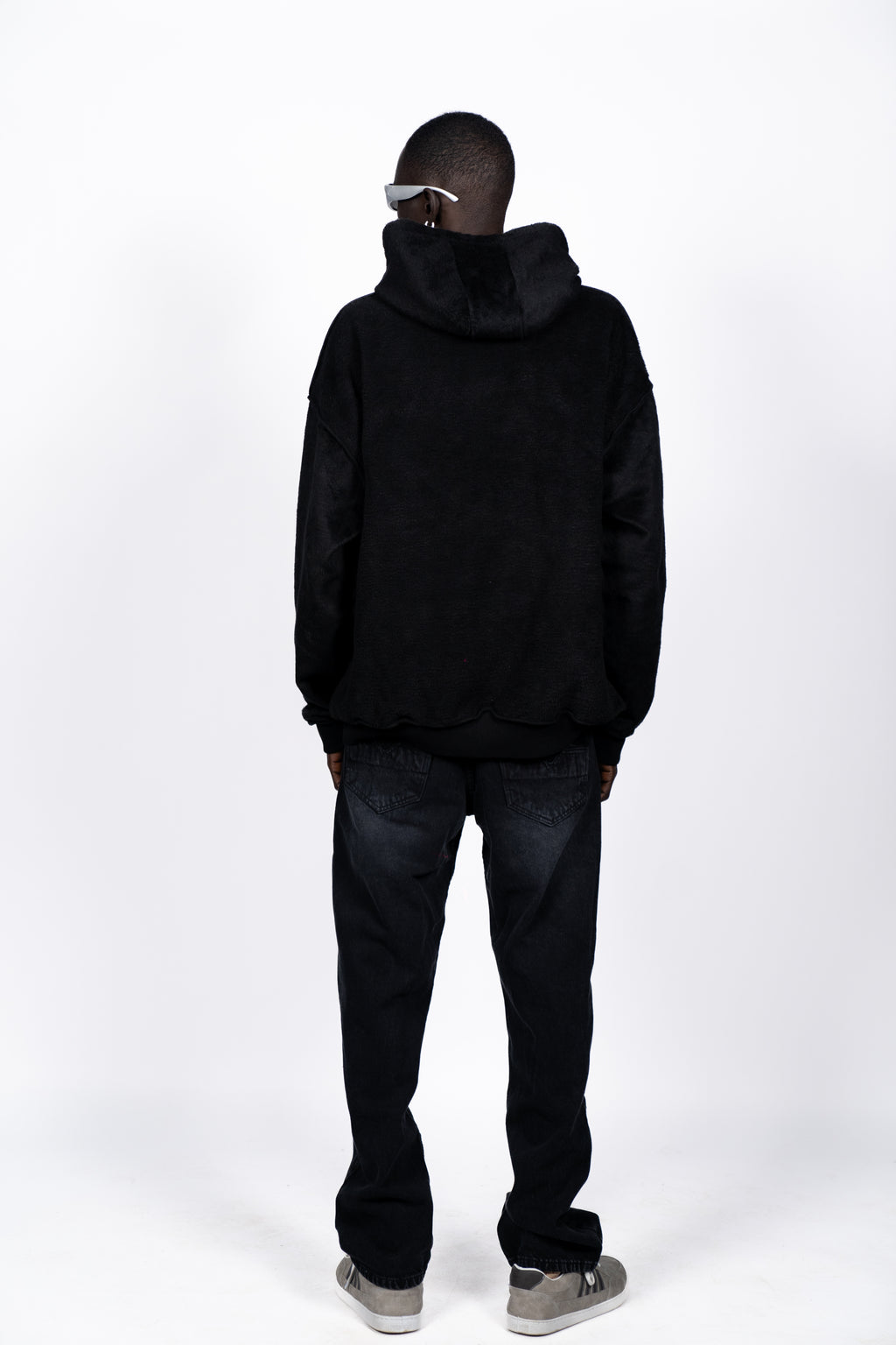 DOUBLE FACE HOODIE | BLACK