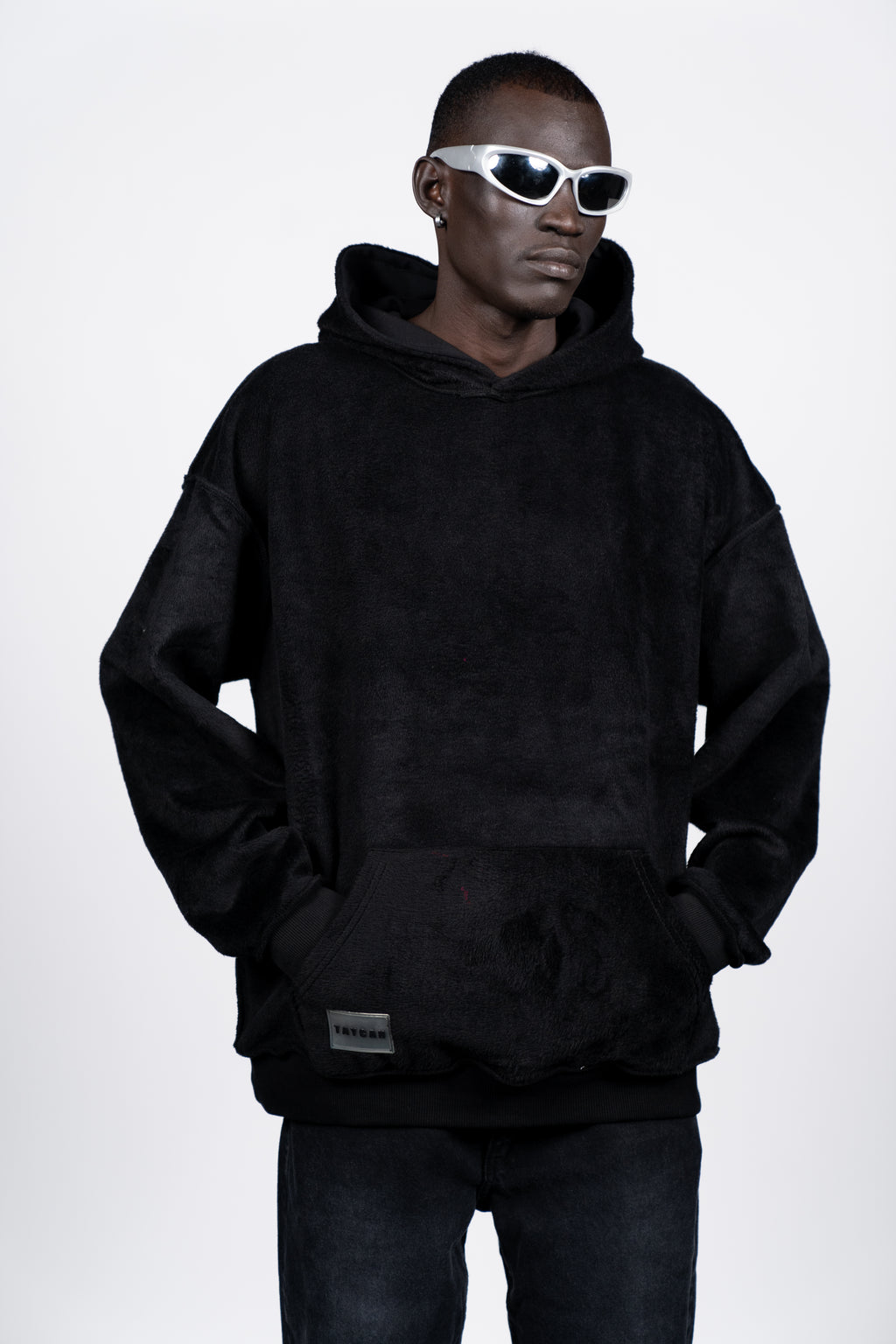 DOUBLE FACE HOODIE | BLACK