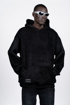 DOUBLE FACE HOODIE | BLACK