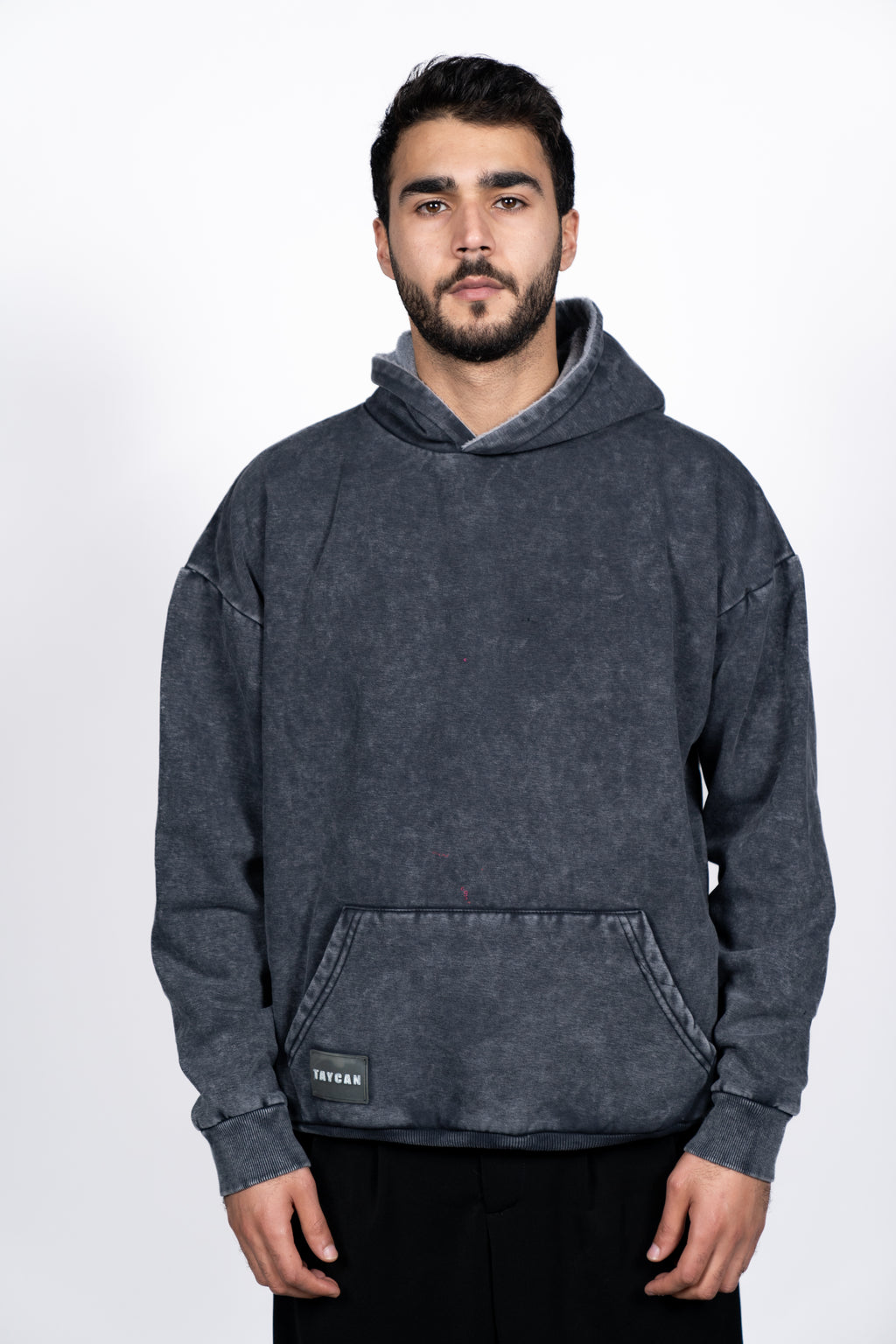 DOUBLE FACE HOODIE | WASHED GREY