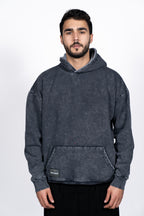 DOUBLE FACE HOODIE | WASHED GREY