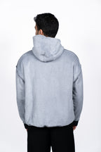 DOUBLE FACE HOODIE | WASHED GREY