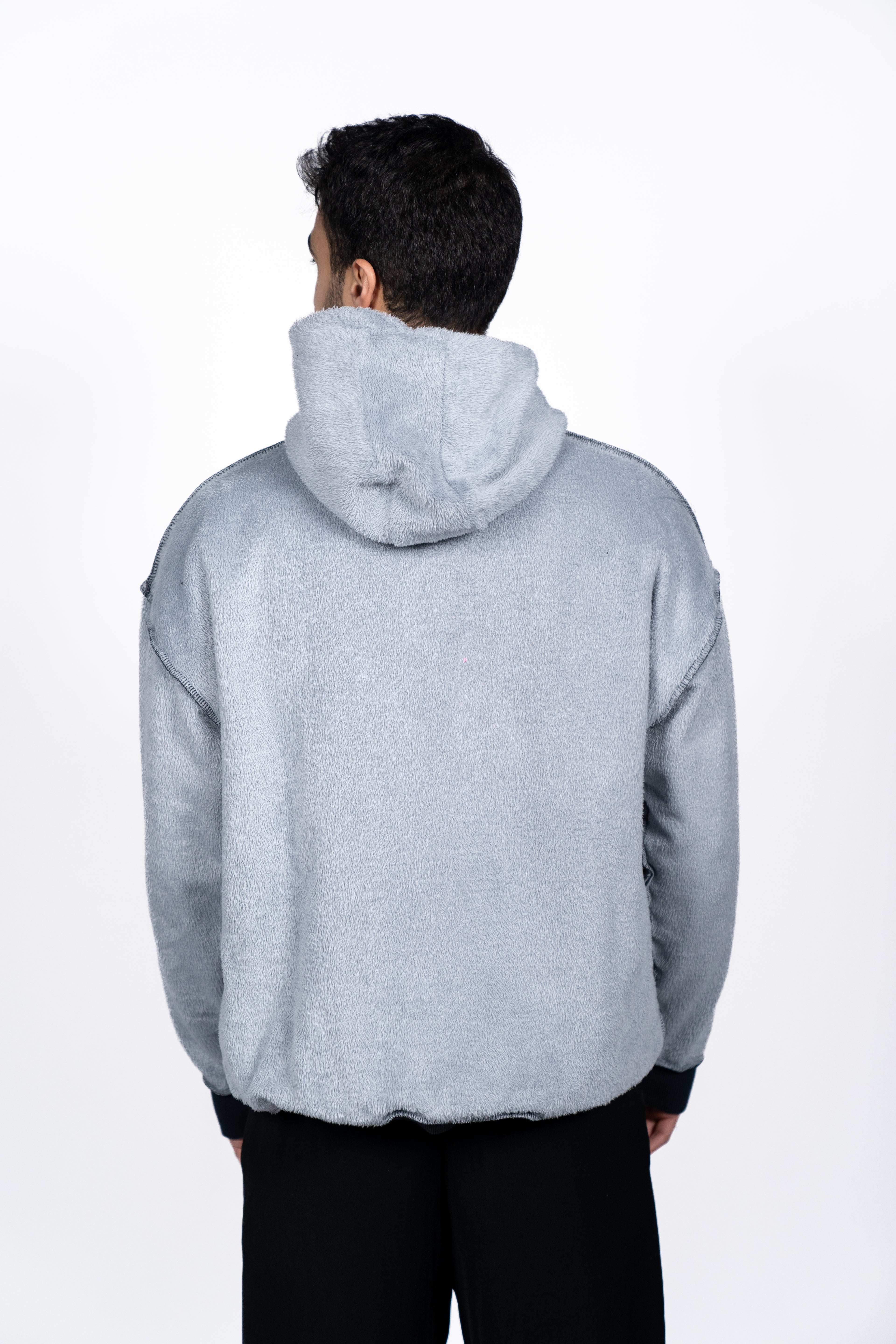 DOUBLE FACE HOODIE | WASHED GREY