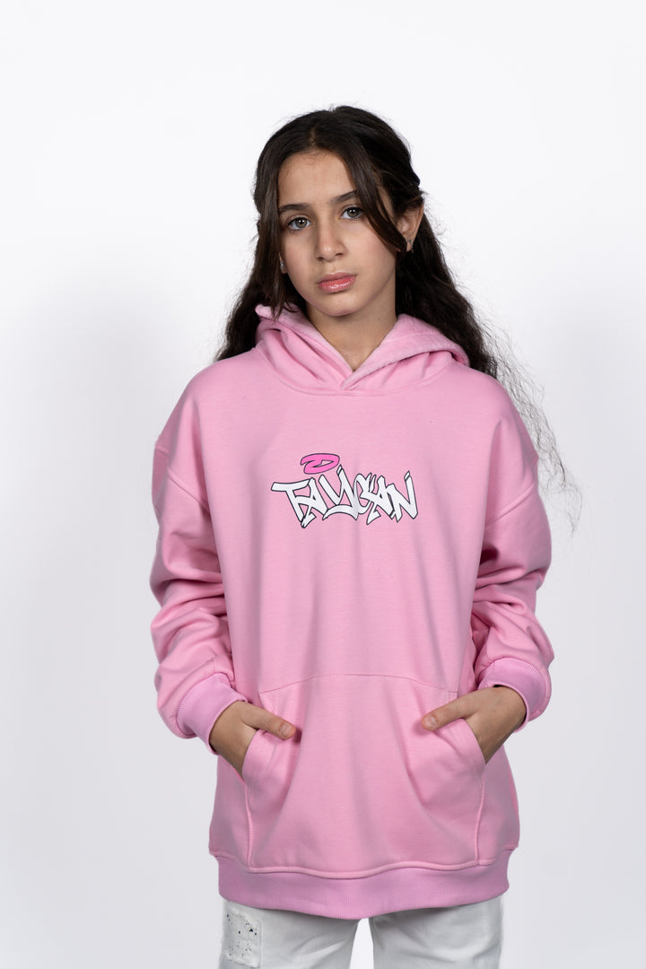 City pink hoodie