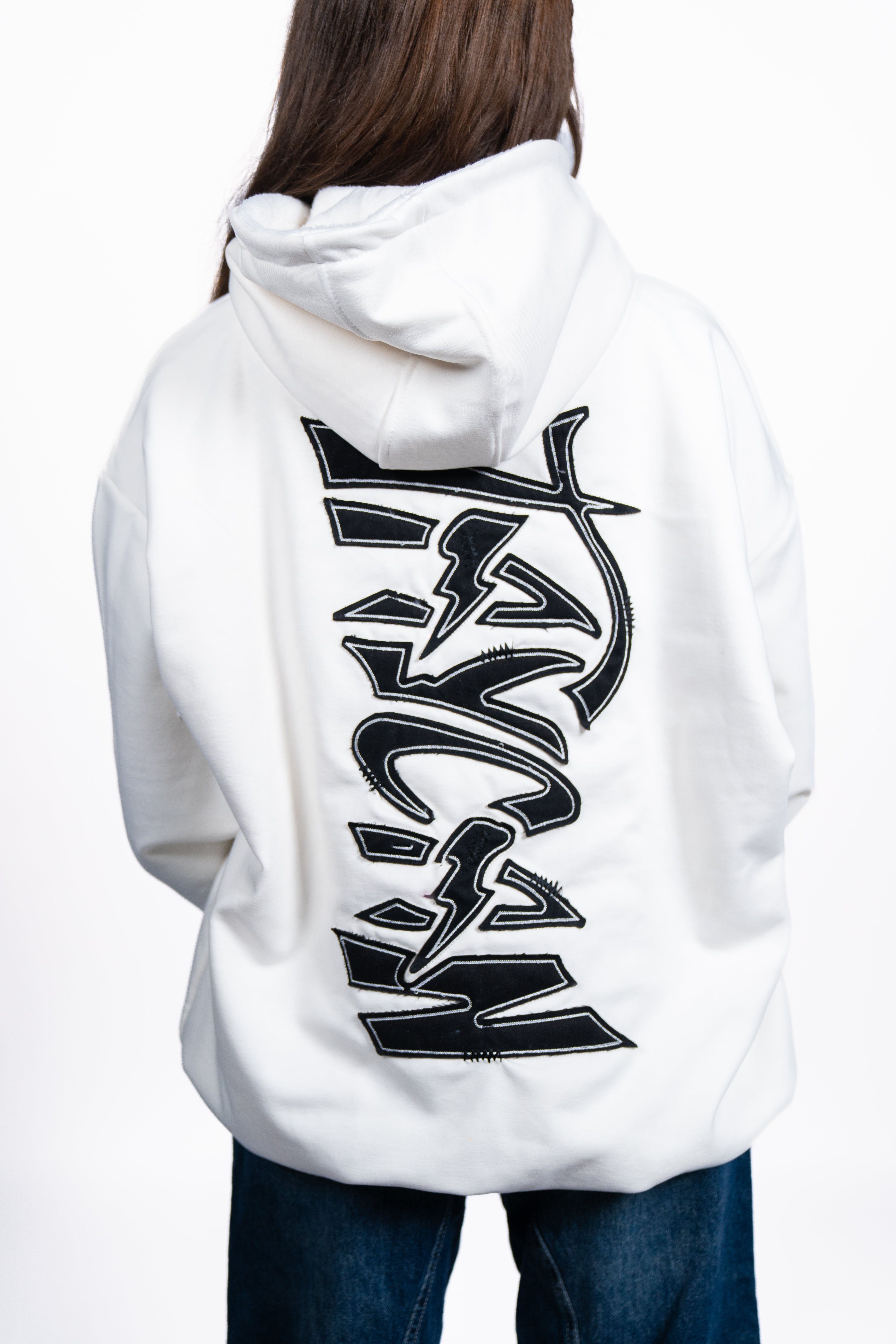 DOUBLE FACE HOODIE | WHITE